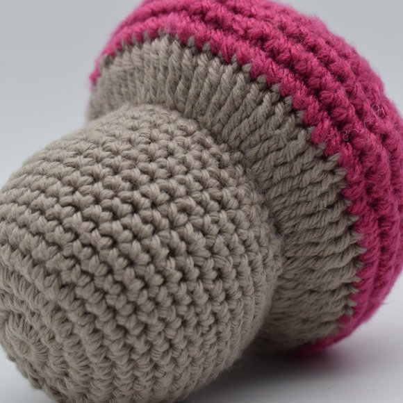 HAND CRAFTED Crochet Plush Mushroom - Picture 6 of 7